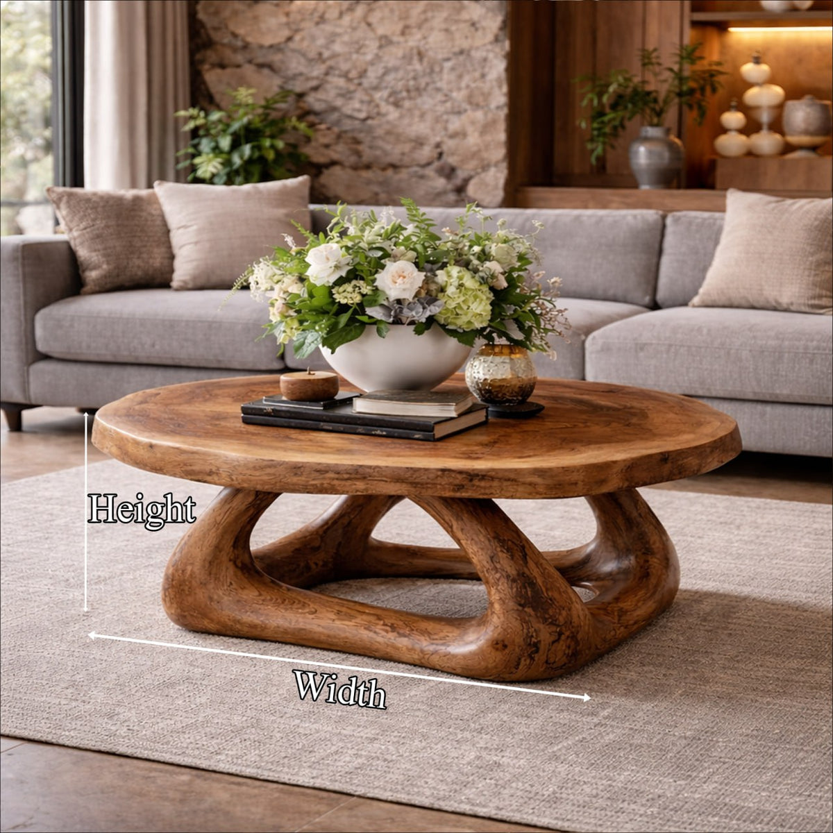 Curved Artistic Coffee Table