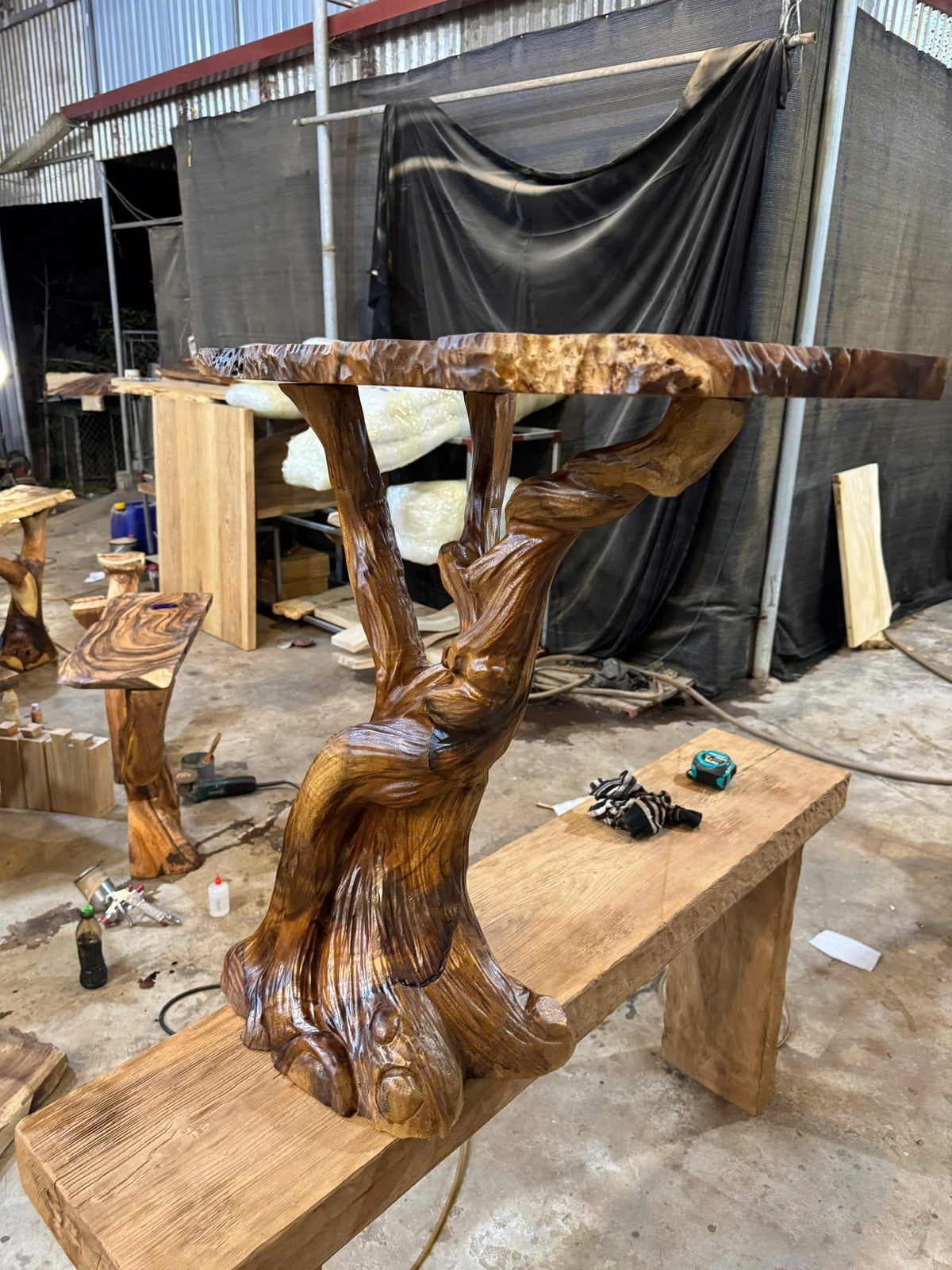 Handmade Console Table Driftwood Table, solid wood, built to order