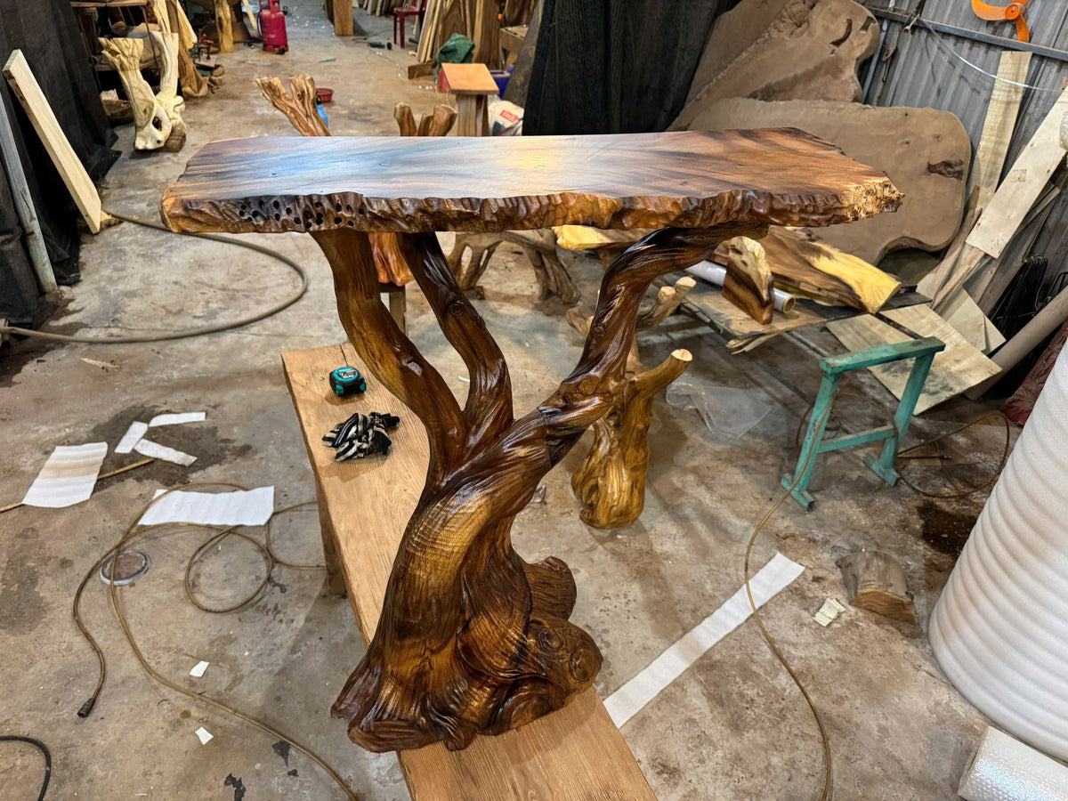 Handmade Console Table Driftwood Table, solid wood, built to order