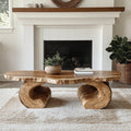 Solid Live Edge Central Coffee Table