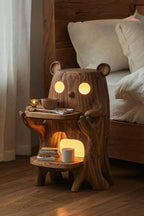 Solid Storage Nightstand