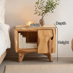 Mid-century Live Edge Mid Century Nightstand