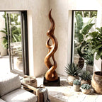 Abstract Sculpture - solid wood solid wood piece, view 2
