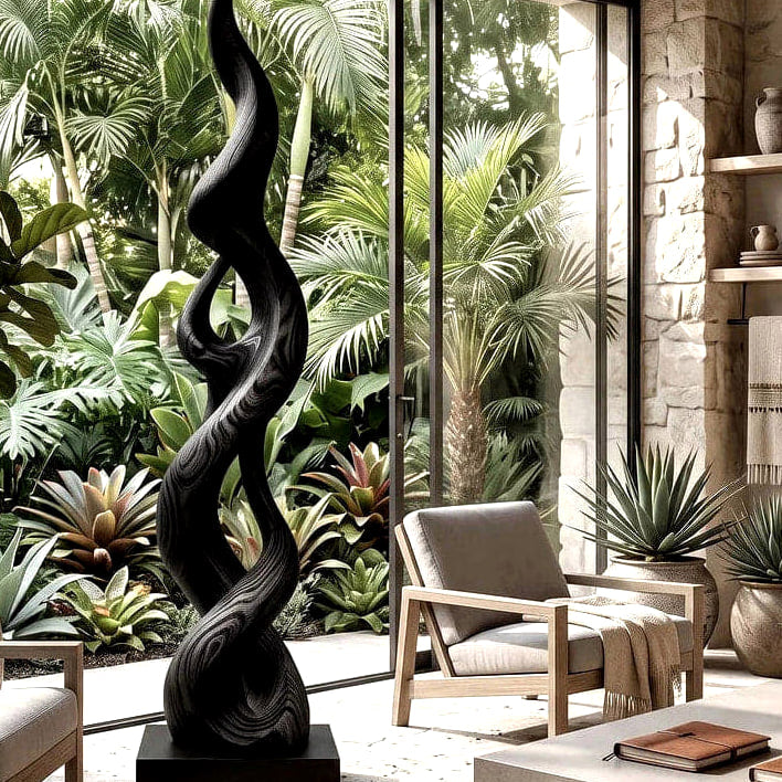 Abstract Sculpture - solid wood solid wood piece, view 4