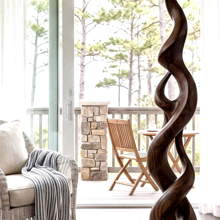 Abstract Sculpture - solid wood solid wood piece, view 7