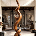 Abstract Sculpture - solid wood solid wood piece, view 8