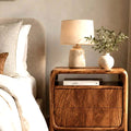 Open Frame Nightstand - solid wood solid wood piece, view 2