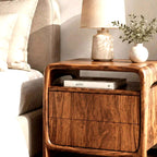 Open Frame Nightstand - solid wood solid wood piece, made to order by Rootelier