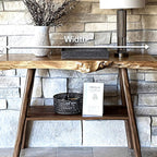 Live Edge Console Table, solid wood console table, view 8
