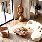 Organic Form Sculpture - solid wood solid wood piece, view 2