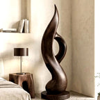 Organic Form Sculpture - solid wood solid wood piece, view 7