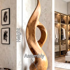 Organic Form Sculpture - solid wood solid wood piece, view 8