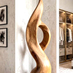 Organic Form Sculpture - solid wood solid wood piece, made to order by Rootelier