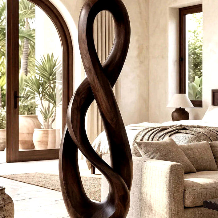 Infinity Form Sculpture - solid wood solid wood piece, view 7
