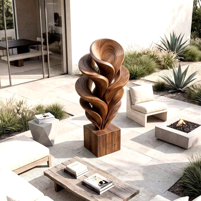 Botanical Sculpture - solid wood solid wood piece, view 2