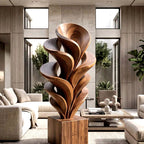 Botanical Sculpture - solid wood solid wood piece, view 6