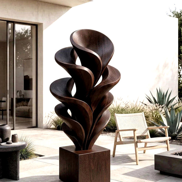 Botanical Sculpture - solid wood solid wood piece, view 7