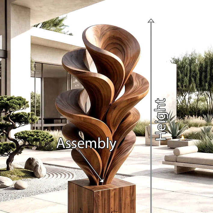 Botanical Sculpture - solid wood solid wood piece, view 8