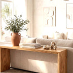 Slim Console Table - solid wood console table, view 5