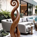 Twisted Form Sculpture - solid wood solid wood piece, made to order by Rootelier