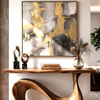 Modern Console Table, solid wood console table, view 3