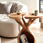Branch Form Side Table - solid wood side table, view 5