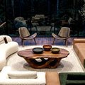 Open Loop Coffee Table - solid wood coffee table, view 2