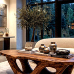 Open Loop Coffee Table - solid wood coffee table, view 3