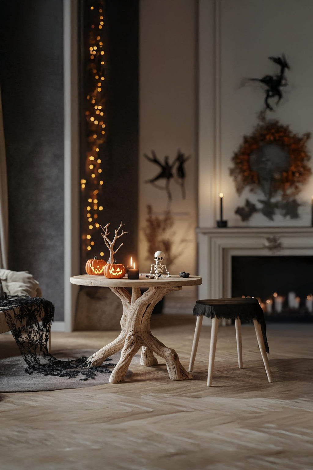 Solid Pumpkin-shaped Nightstand