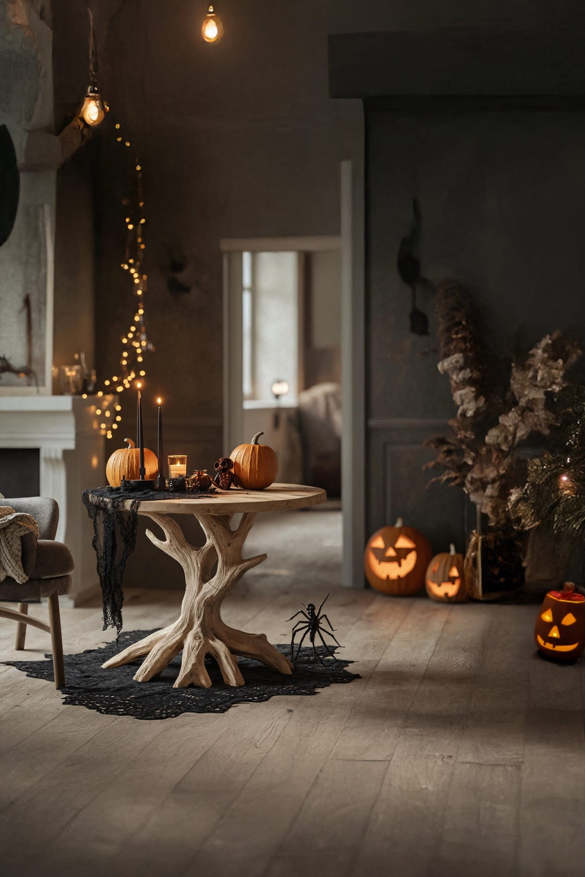 Solid Gothic Nightstand