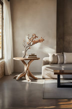Geometric Display Side Table