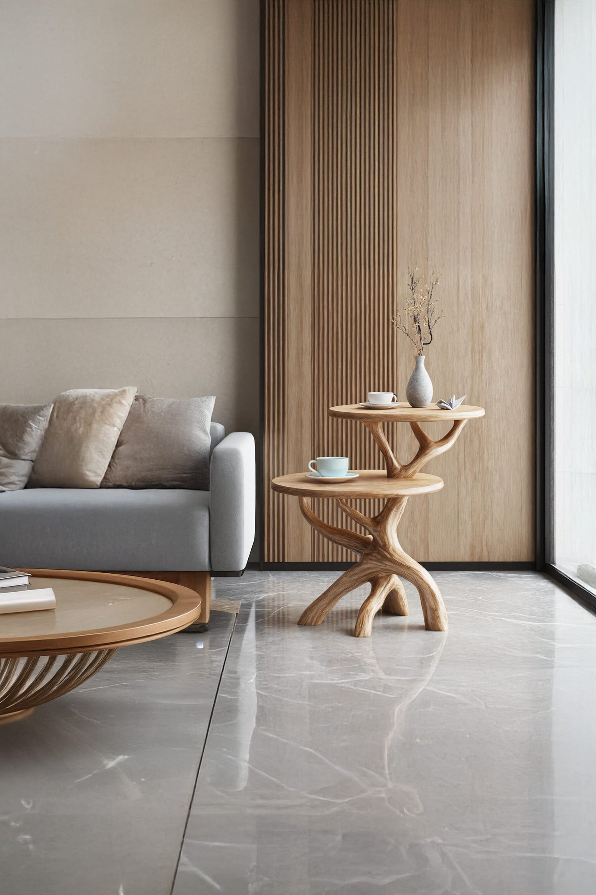 Round Minimal Side Table