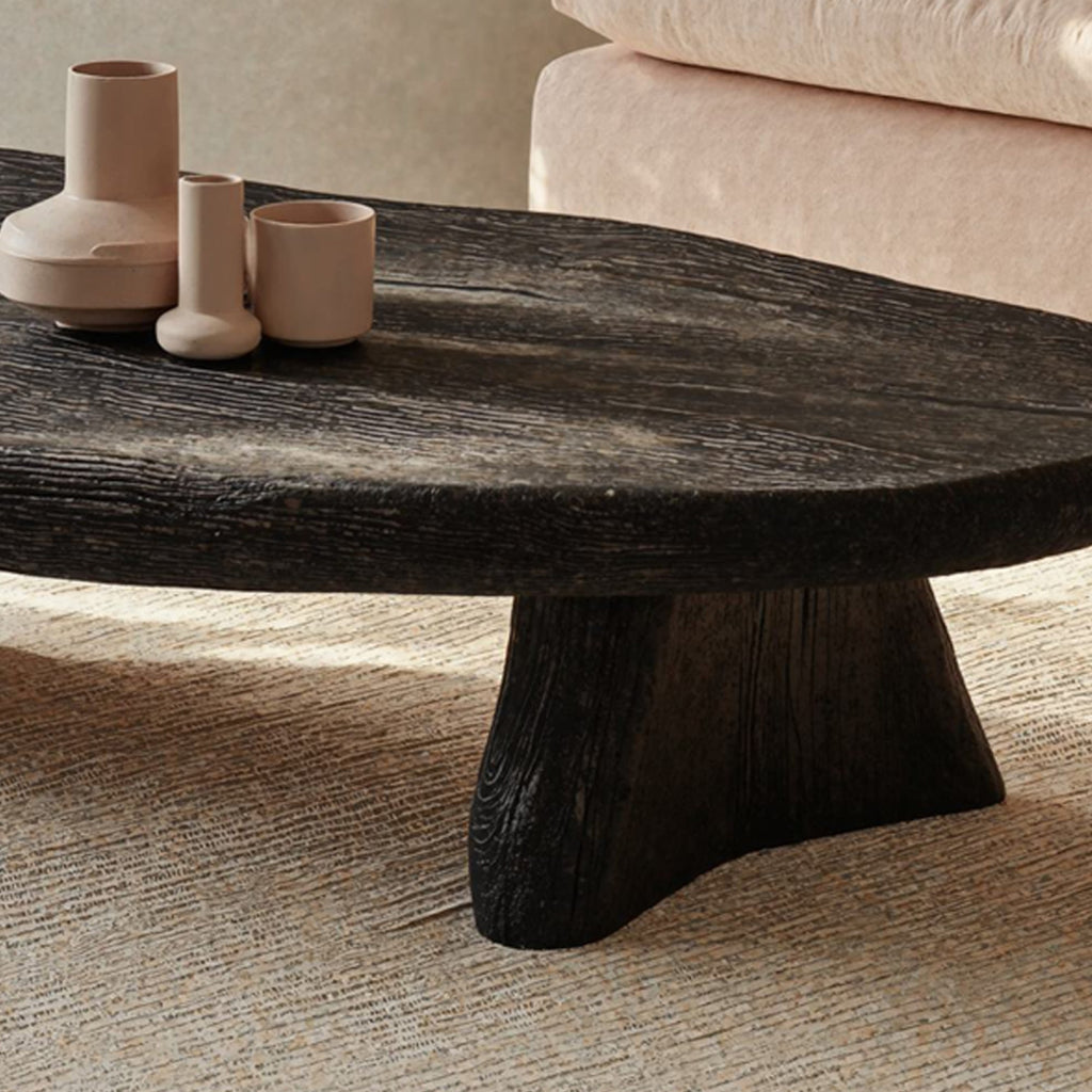 Black Modern Coffee Table Home Decor, solid wood, built to order