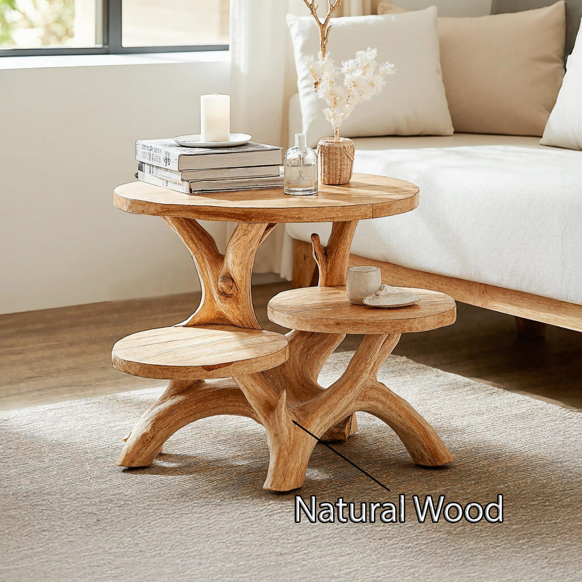 Live Edge Entryway Nightstand