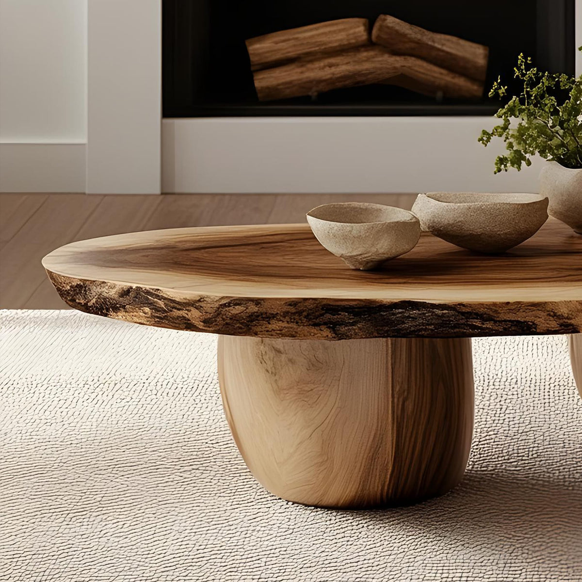 Refined Natural Coffee Table, solid wood, built to order