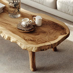 Vintage Inspired Natural Coffee Table, solid wood, built to order