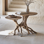 Mid Century Live Edge End Table Home Decor, solid wood, built to order