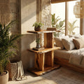 Live Edge Multi-tier Wall Shelf