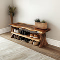 Farmhouse Entryway Bench Livingroom Furniture, solid wood, built to order