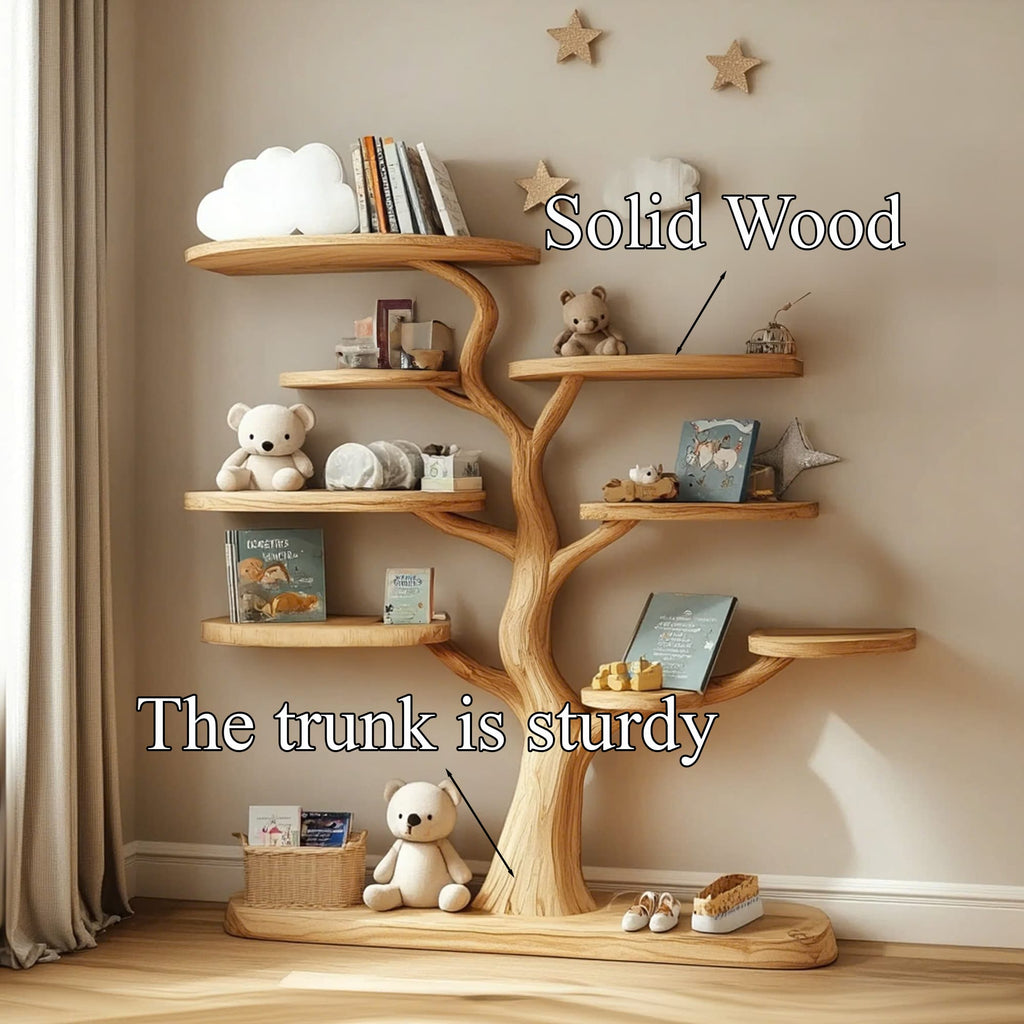 Baby Room Decoration Tree Shelf Handmade Bedroom Decoration Gift, solid wood, built to order