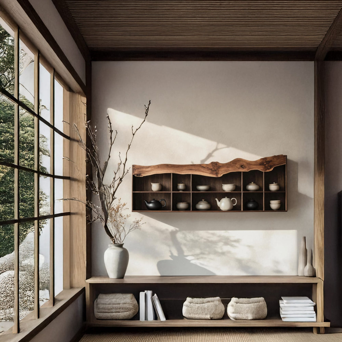 Mid Century Modern Floating Shelf