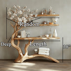Handmade Console Table Wall Mounted Table, solid wood, built to order
