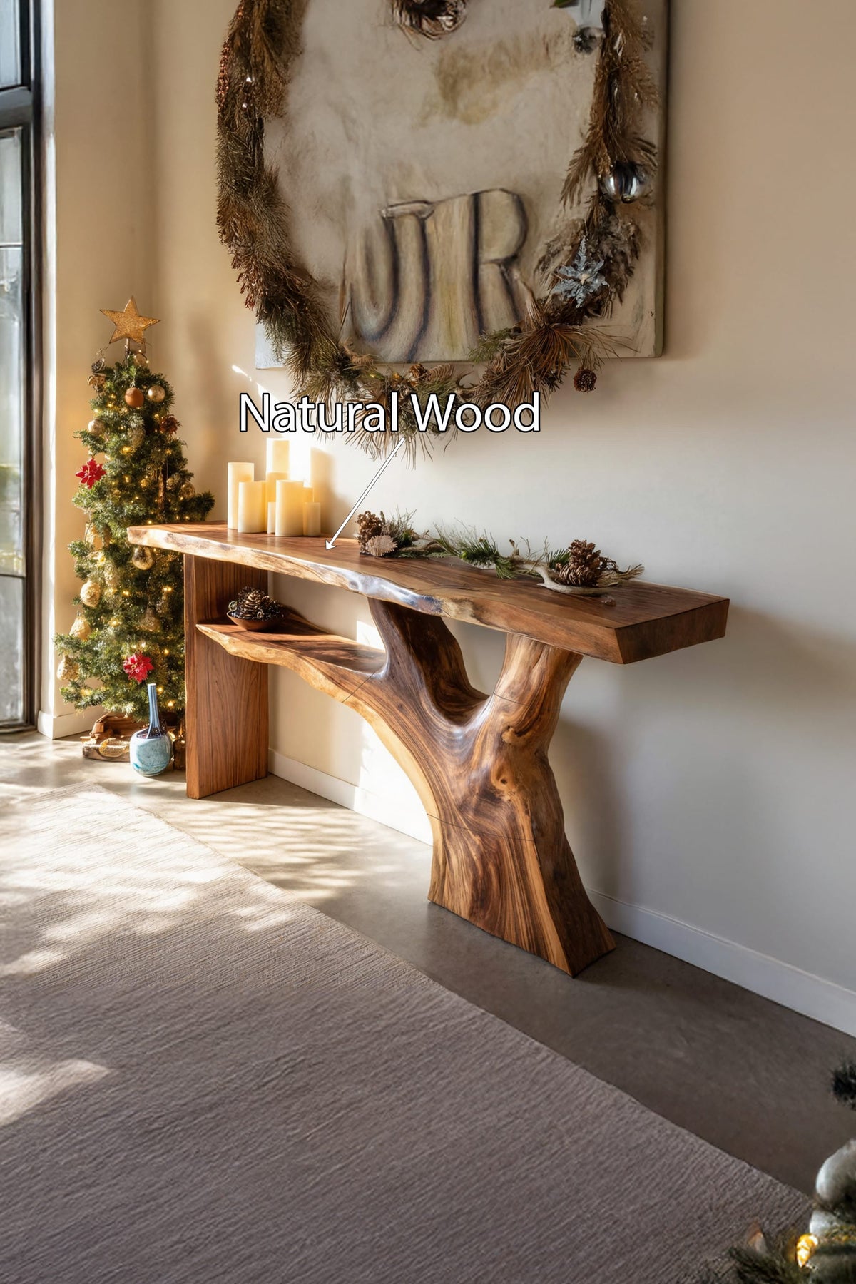 Minimal Behind Mid Century Console Table