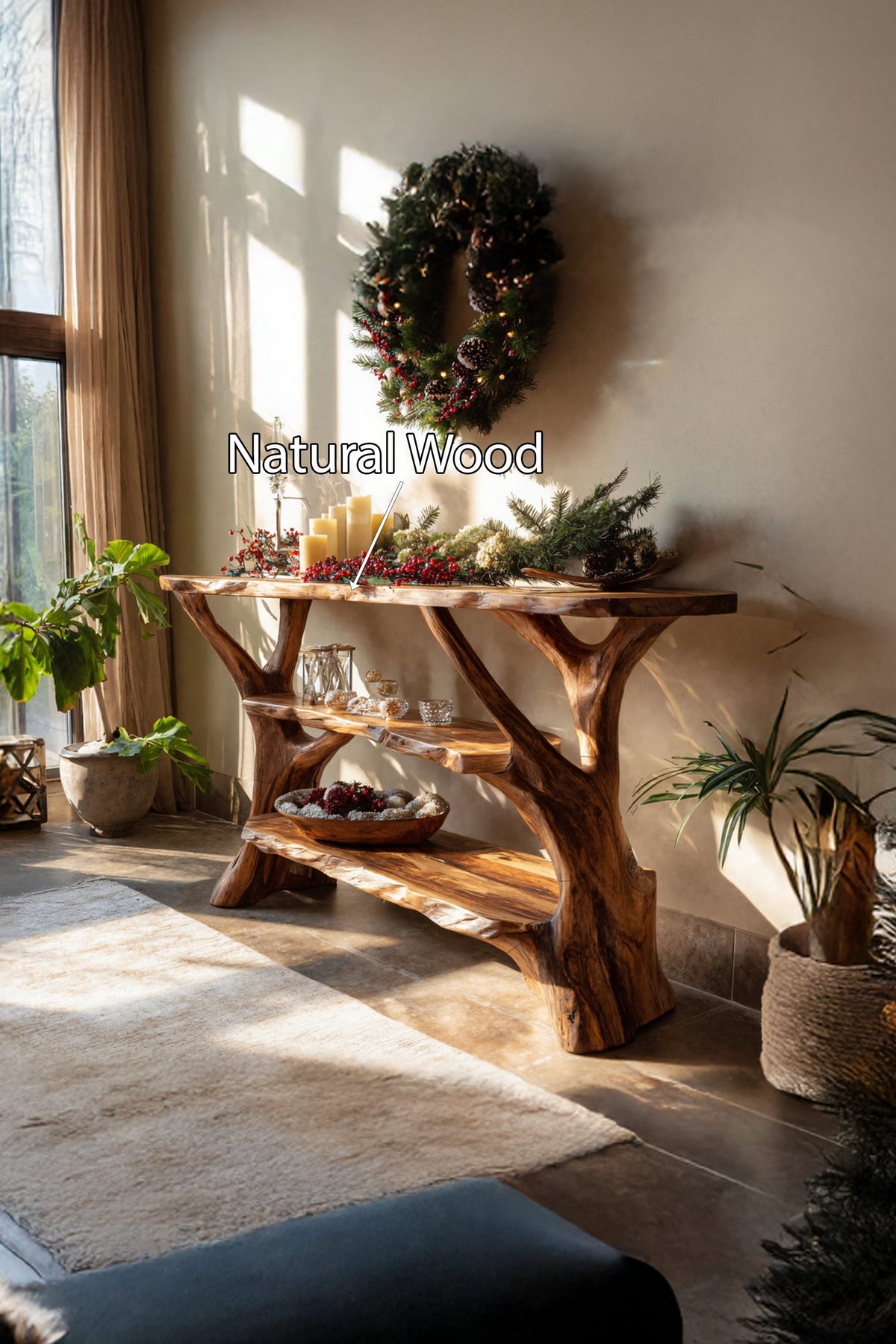Retro Mid Century Console Table
