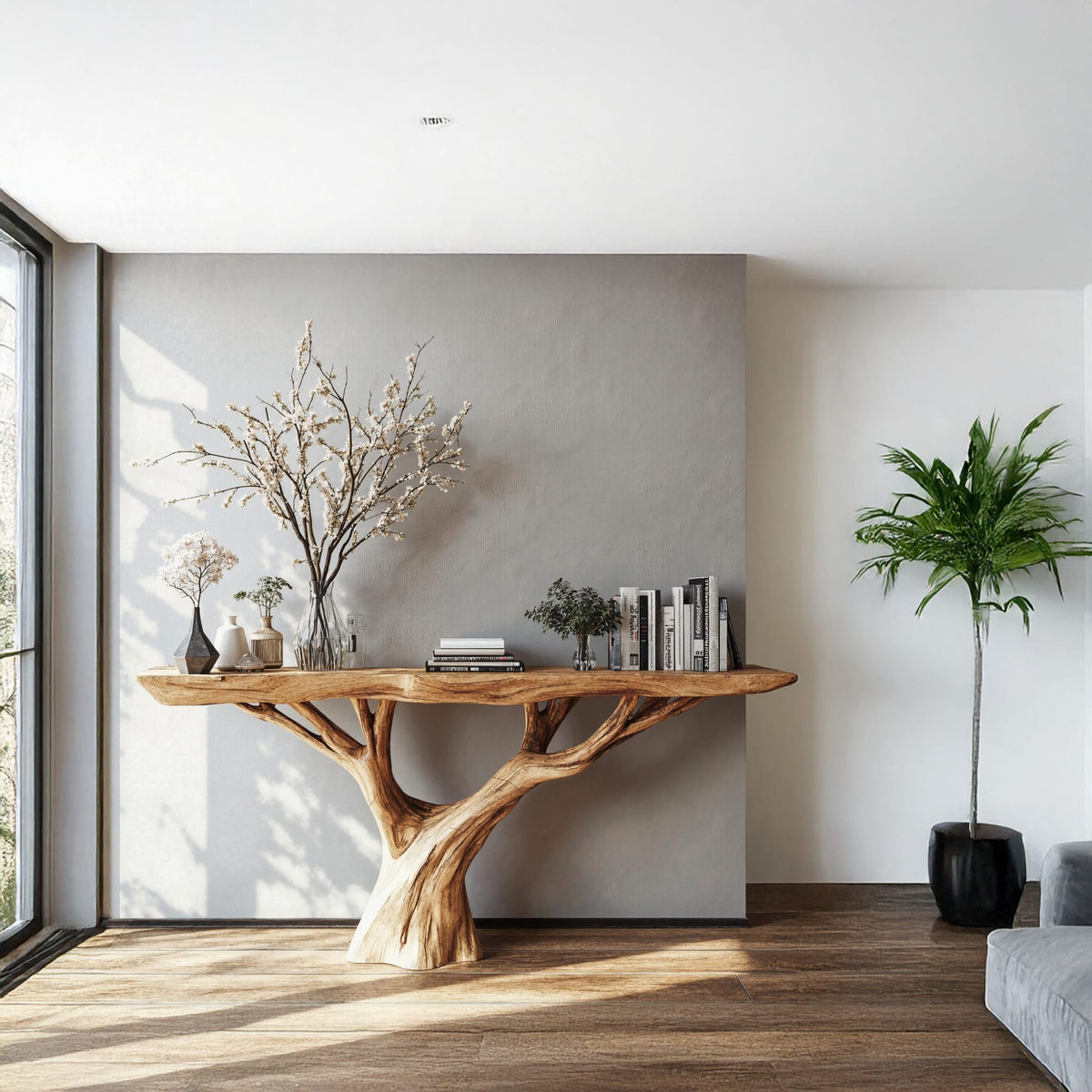 Minimal Solid Console Table