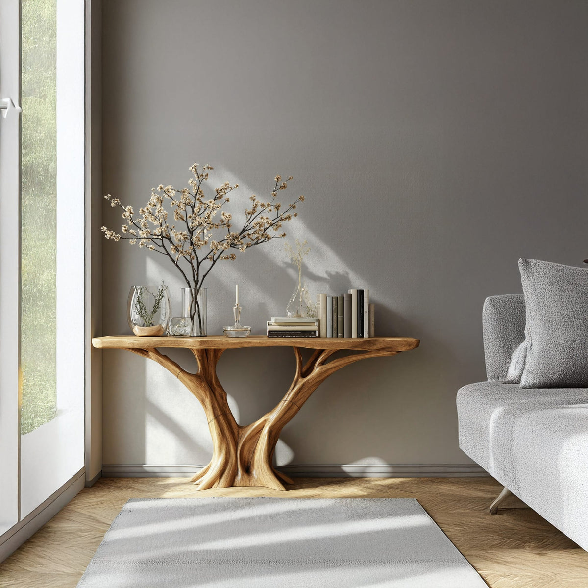 Decorative Console Table, solid wood, built to order