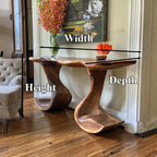 Handcraft Rustic Console Table, solid wood, built to order