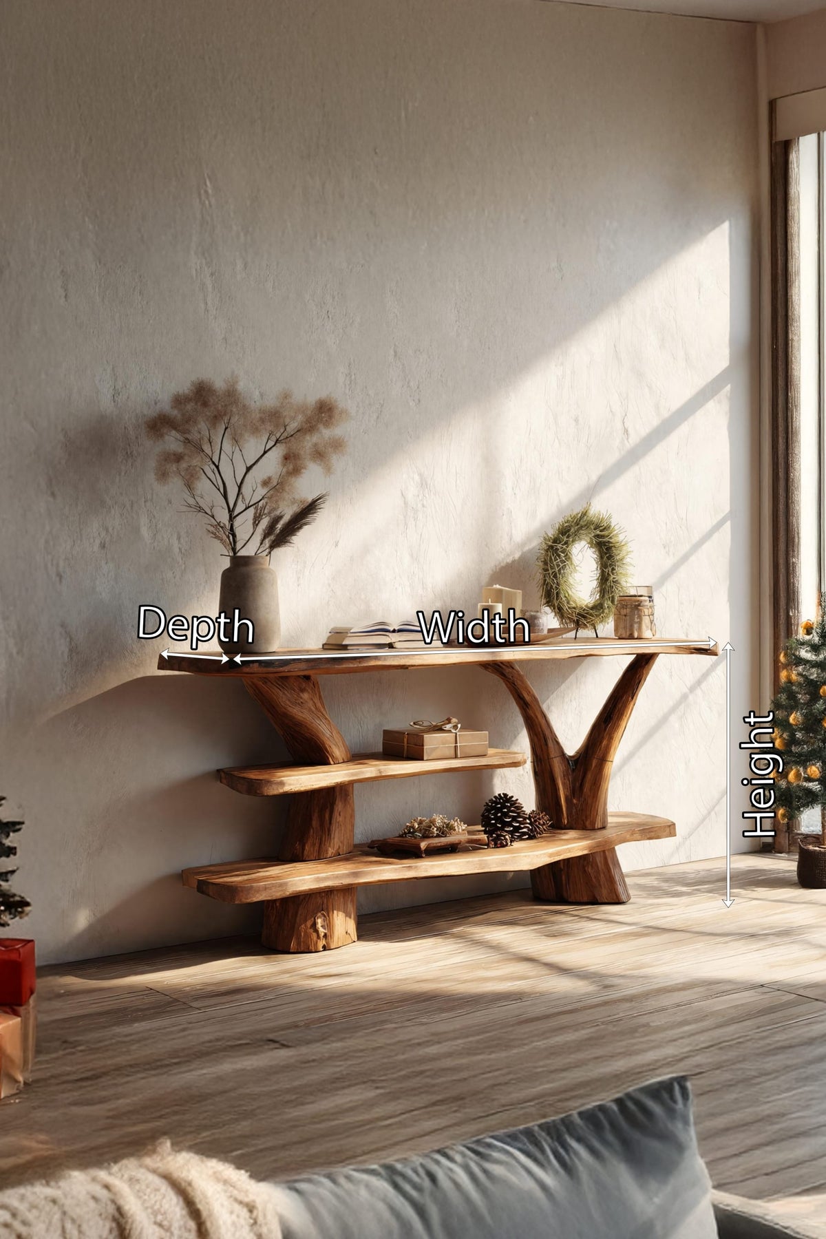 Solid Accent Console Table