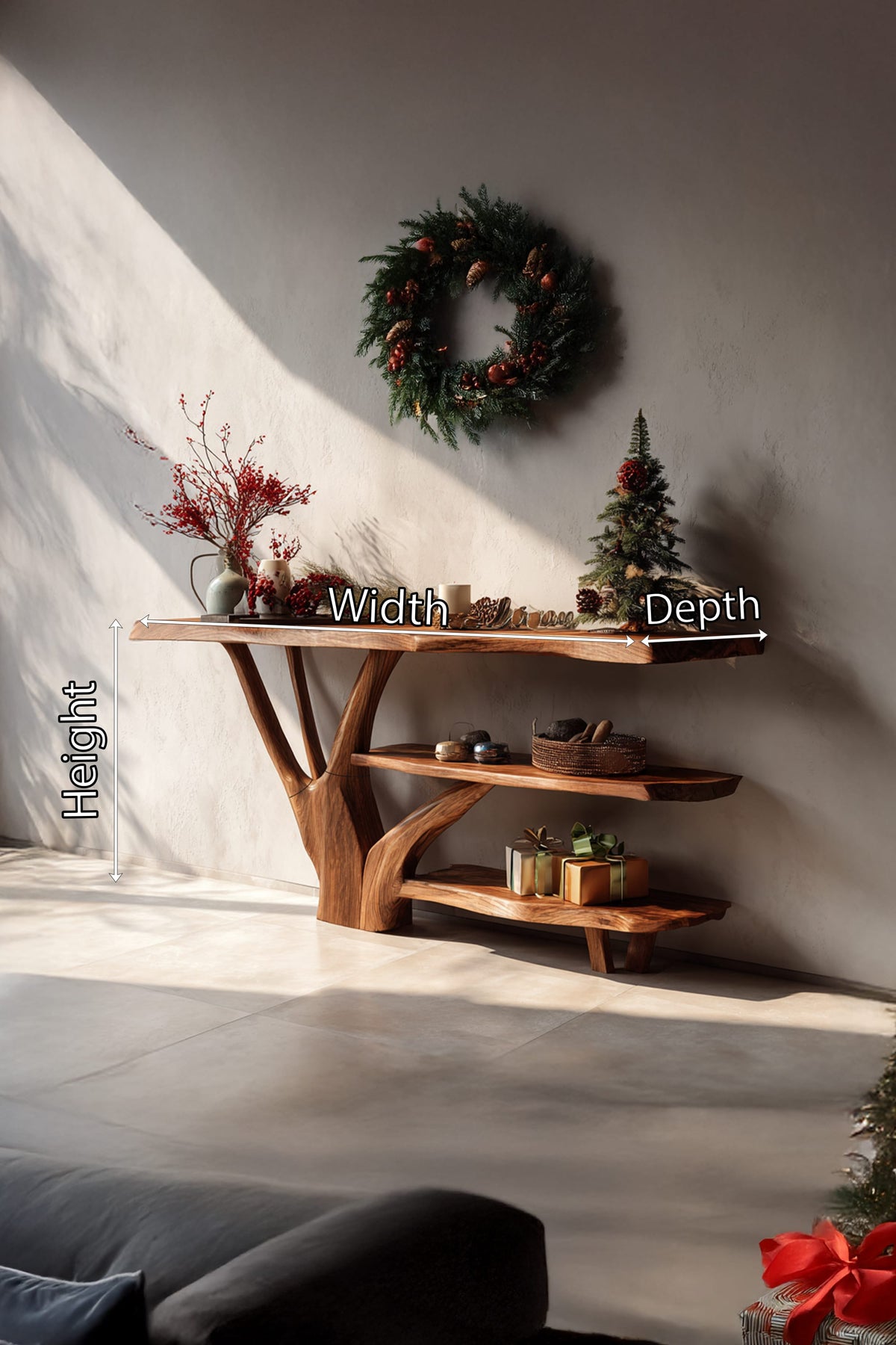Mid Century Minimal Console Table