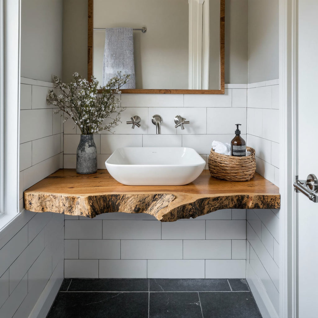 Handcrafted Vanity Local Store Pick, solid wood, built to order